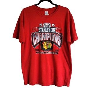 Chicago Blackhawks  Stanley Cup Final 2015 NHL Graphic T-Shirt Mens Large